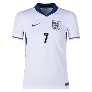 Nike Youth England Bukayo Saka Home Jersey 24/25 (White/Blue Void)