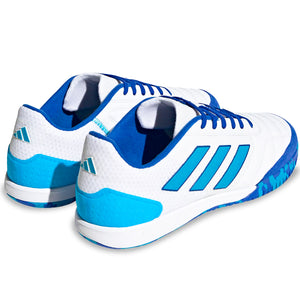 adidas Top Sala Competition Indoor Soccer Shoes (White/Bold Aqua/Team Royal Blue)