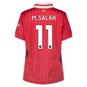 Nike Womens Liverpool Mohamed Salah Home Jersey 24/25 (Gym Red/Chrome Yellow)