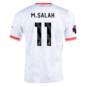 Nike Liverpool Mohamed Salah Third Jersey w/ EPL Patch 24/25 (White/Pure Platinum)