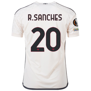 adidas A.S Roma Renato Sanches Away Jersey w/ Europa League Patches 23/24 (Beige)