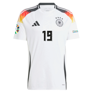 adidas Germany Leroy Sane Home Jersey w/ Euro 2024 Patches 24/25 (White)