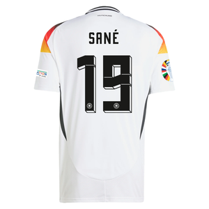 adidas Germany Leroy Sane Home Jersey w/ Euro 2024 Patches 24/25 (White)
