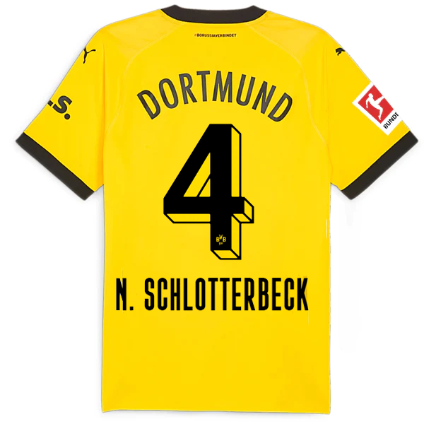 Puma Borussia Dortmund Authentic Schlotterson Home Jersey w