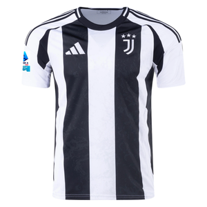 adidas Juventus Federico Chiesa Home Jersey w/ Serie A Patch 24/25 (White/Black)