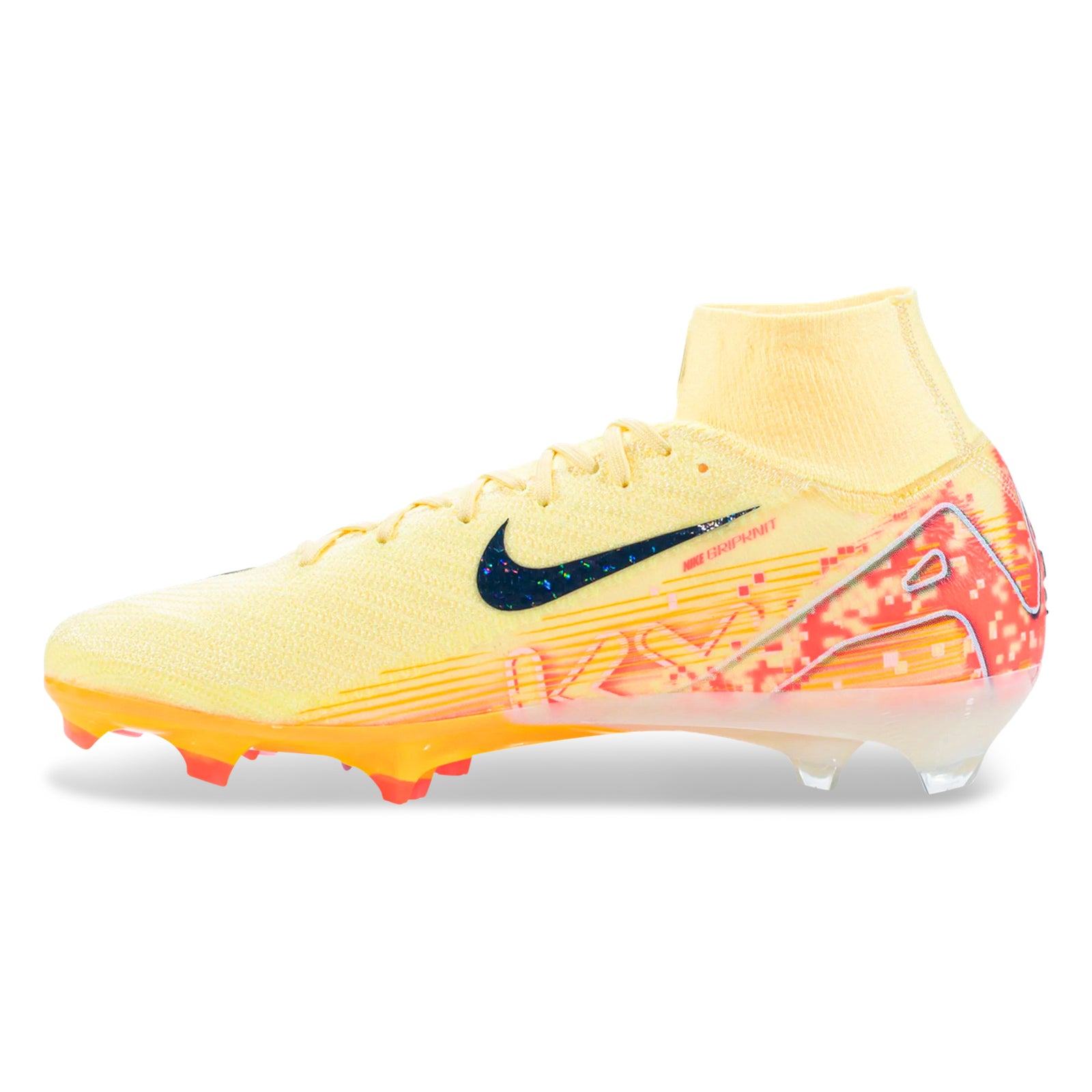 Nike Zoom Superfly 10 Elite KM FG Soccer Cleats (Light Laser Orange/Armory Navy)