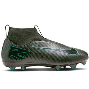 Nike Jr. Zoom Superfly 10 Academy FG/MG Soccer Cleats (Black/Black-Deep Jungle)