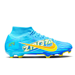 Nike Zoom Superfly 9 Academy KM FG/MG Soccer Cleats (Baltic Blue/White)