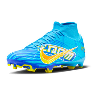 Nike Zoom Superfly 9 Academy KM FG/MG Soccer Cleats (Baltic Blue/White)