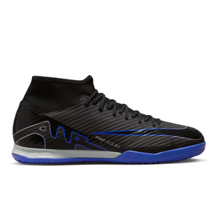 Nike Zoom Superfly 9 Academy Indoor Soccer Shoes (Black/Chrome-Hyper Royal)