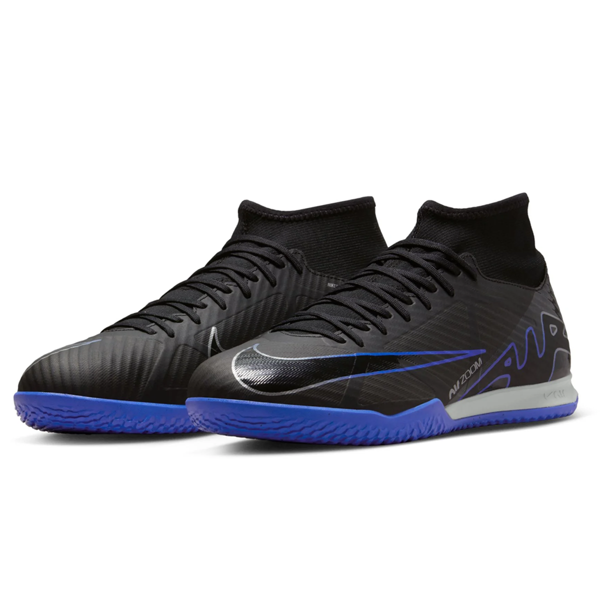 Nike Zoom Superfly 9 Academy Indoor Soccer Shoes (black Chrome-hyper R 