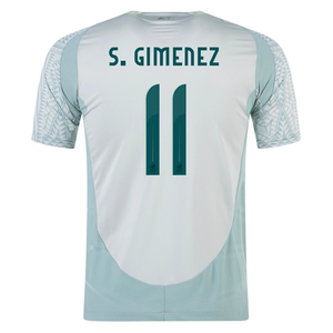 adidas Mexico Santiago Giménez Away Jersey 24/25 (Linen Green)