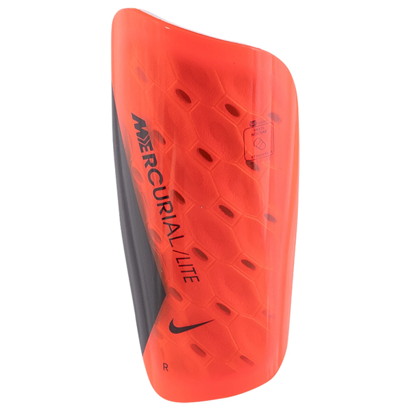 Nike Mercurial Lite Shin Guard (Bright Crimson/Black) Soccer Wearhouse