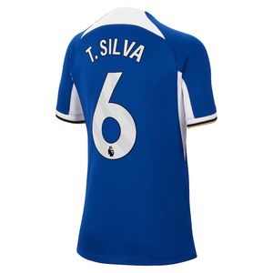 Nike Youth Chelsea Thiago Silva Home Jersey 23/24 (Rush Blue/White/Club Gold)