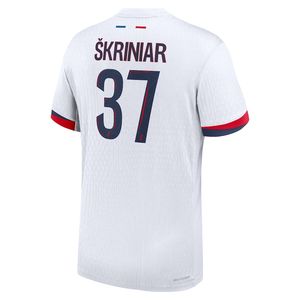 Nike Paris Saint-Germain Authentic Milan Škriniar Away Jersey 24/25 (White/Midnight Navy)