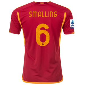 adidas Roma Chris Smalling Home Jersey w/ Serie A Patch 23/24 (Team Victory Red)