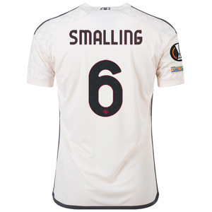 adidas A.S Roma Chris Smalling Away Jersey w/ Europa League Patches 23/24 (Beige)