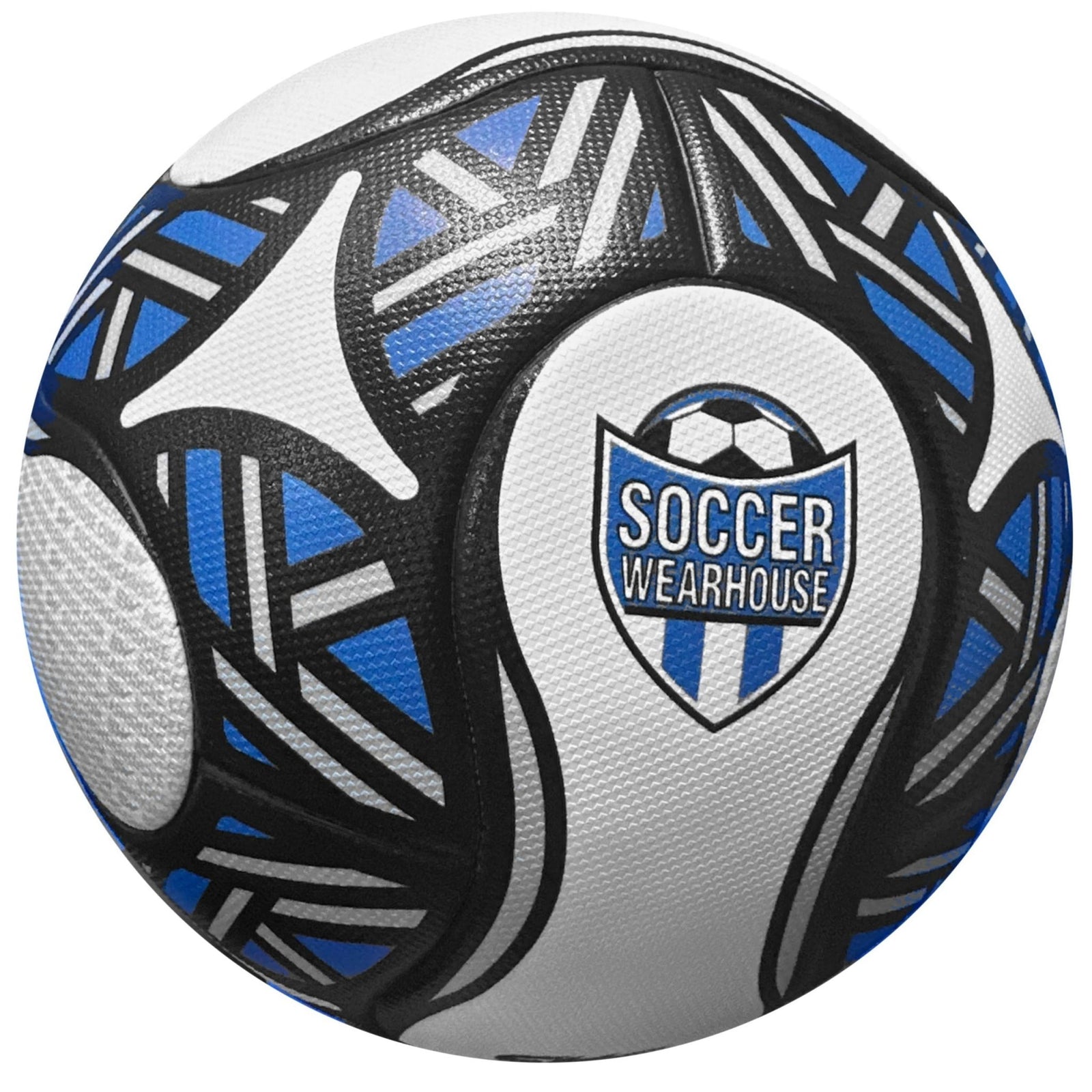 Soccer Wearhouse Thermal Bonded Match Ball (White/Black/Blue) | SoccerWearhouse