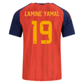 adidas Men's Lamine Yamal Spain World Cup Home Jersey 2026 (Vivid Red)
