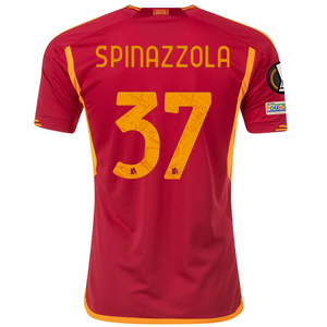 adidas Roma Leonardo Spinazzola Home Jersey w/ Europa League Patches 23/24 (Team Victory Red)