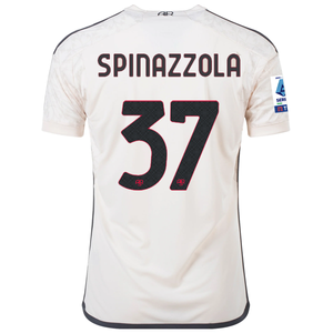 adidas A.S Roma Leonardo Spinazzola Away Jersey w/ Serie A Patch 23/24 (Beige)