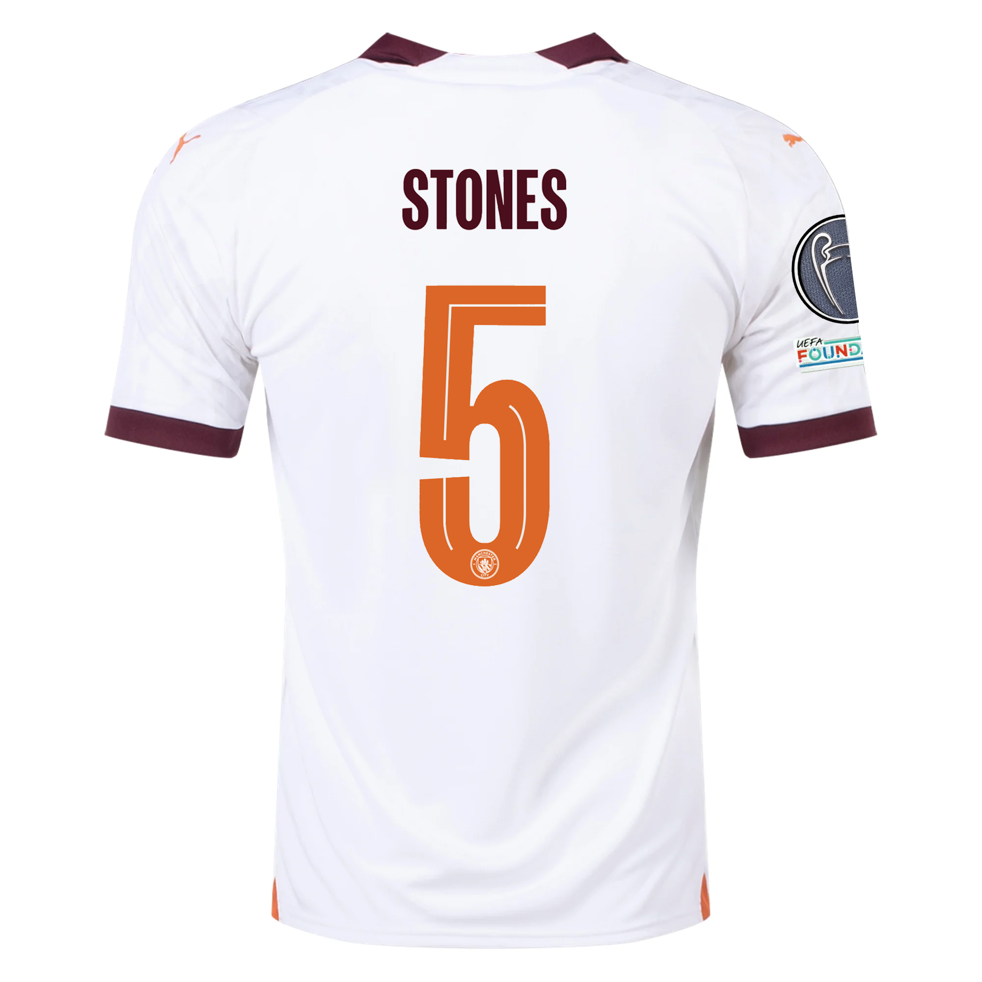 Puma Manchester City John Stones Away Jersey w Champions League