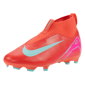 Nike Jr. Zoom Superfly 10 Academy FG/MG Soccer Cleats (Ember Glow/Aurora Green)