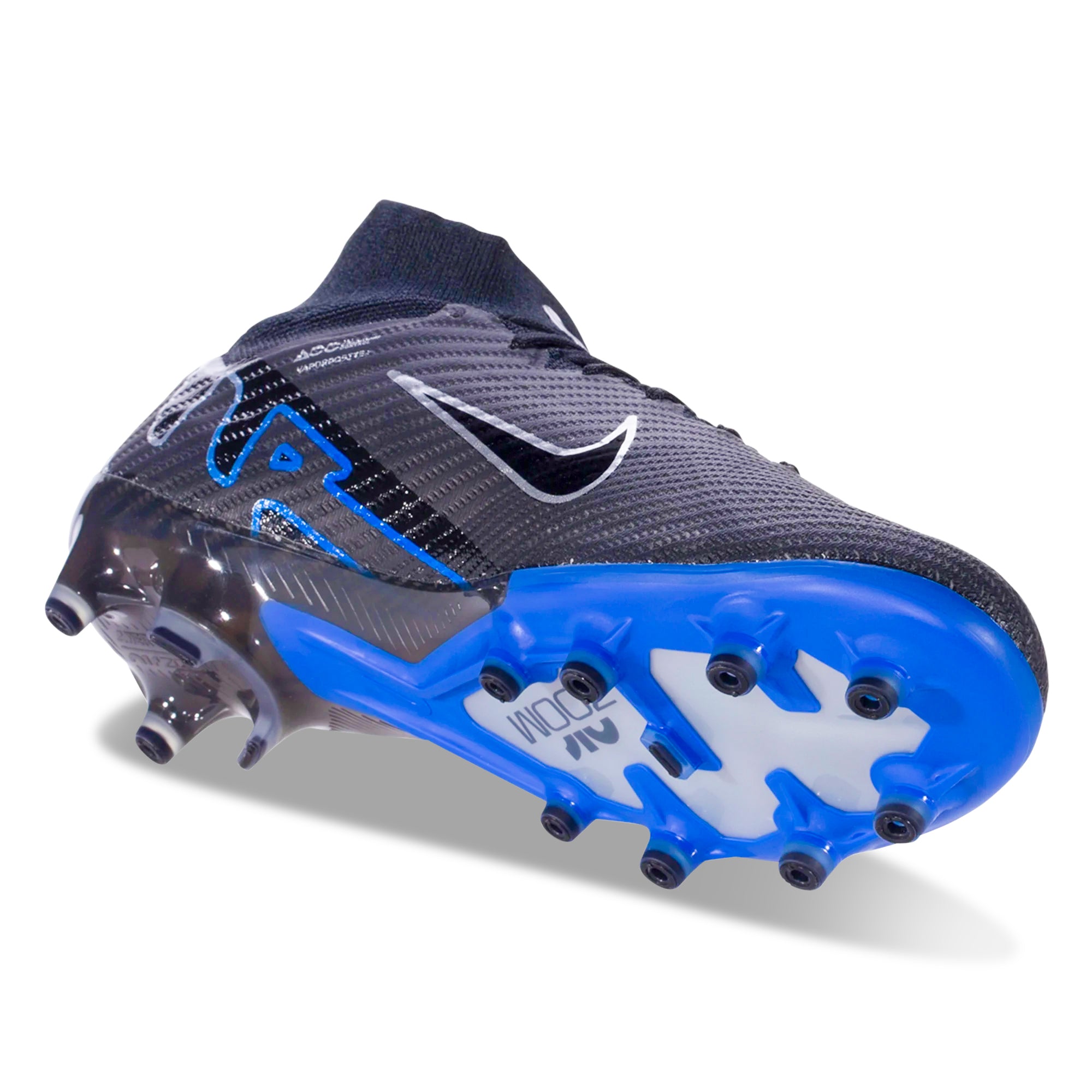 blue and black nike soccer cleats