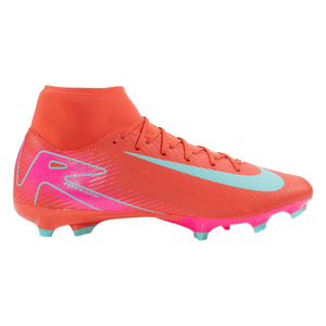 Nike Zoom Superfly 10 Academy FG/MG Soccer Cleats (Ember Glow/Aurora Green)