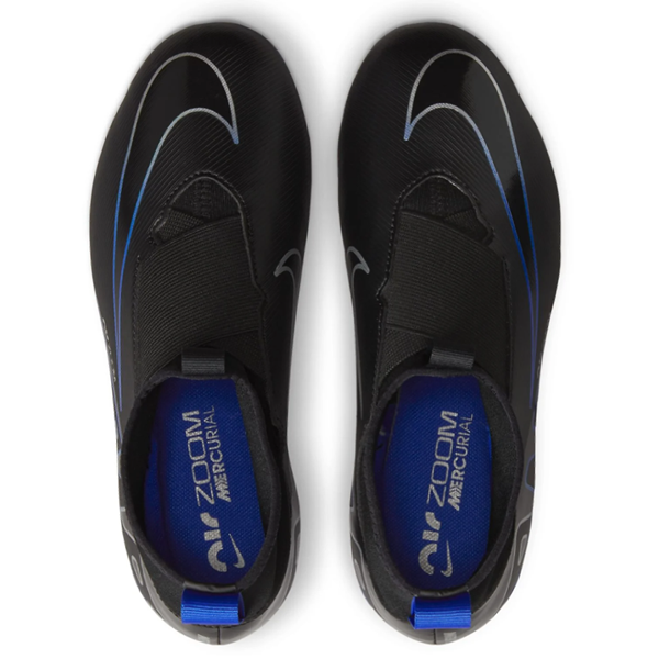 Nike Jr. Zoom Superfly 9 Academy FG/MG Soccer Cleats (Black/Chrome-Hyp ...