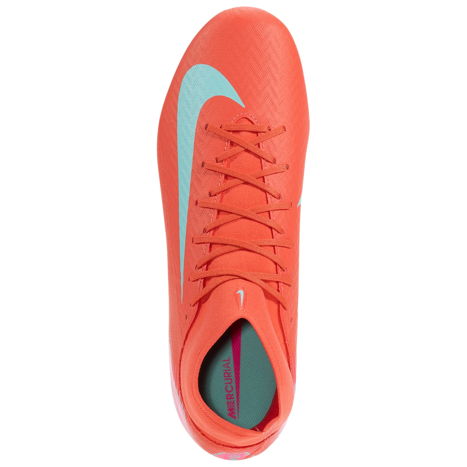 Nike Zoom Superfly 10 Academy FG/MG Soccer Cleats (Ember Glow/Aurora Green)