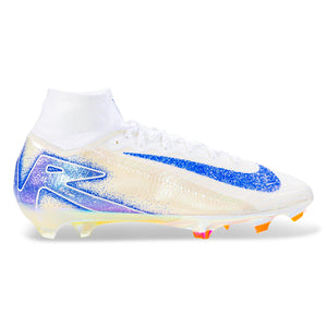 Nike Zoom Superfly 10 Elite FG Soccer Cleats (White/Racer Blue)