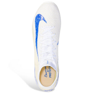 Nike Zoom Superfly 10 Elite FG Soccer Cleats (White/Racer Blue)