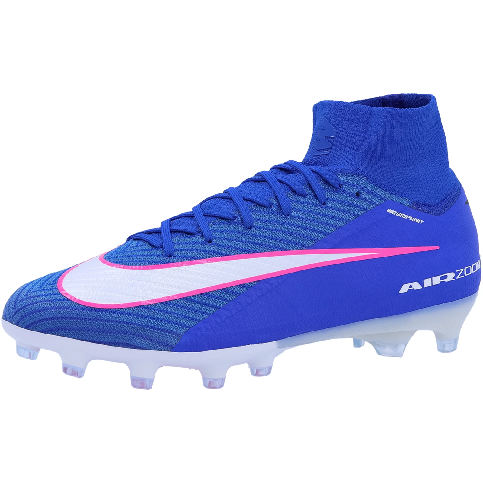Nike Zoom Superfly 10 Elite AG-Pro Soccer Cleats (Racer Blue/White)