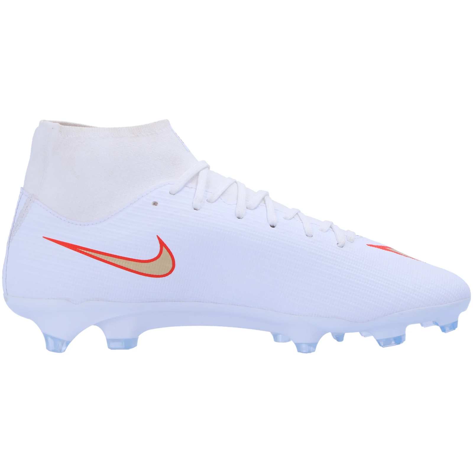 Nike Superfly 11 Academy FG/MG Soccer Cleats (White/Blur/Bright Crimson)