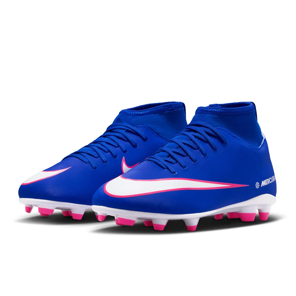 Nike Jr Superfly 10 Club FG/MG Soccer Cleats (Racer Blue/White)