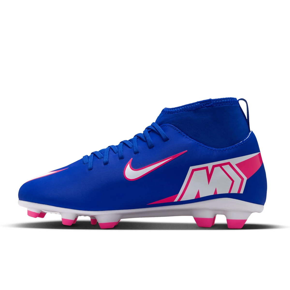 Nike Jr Superfly 10 Club FG/MG Soccer Cleats (Racer Blue/White)