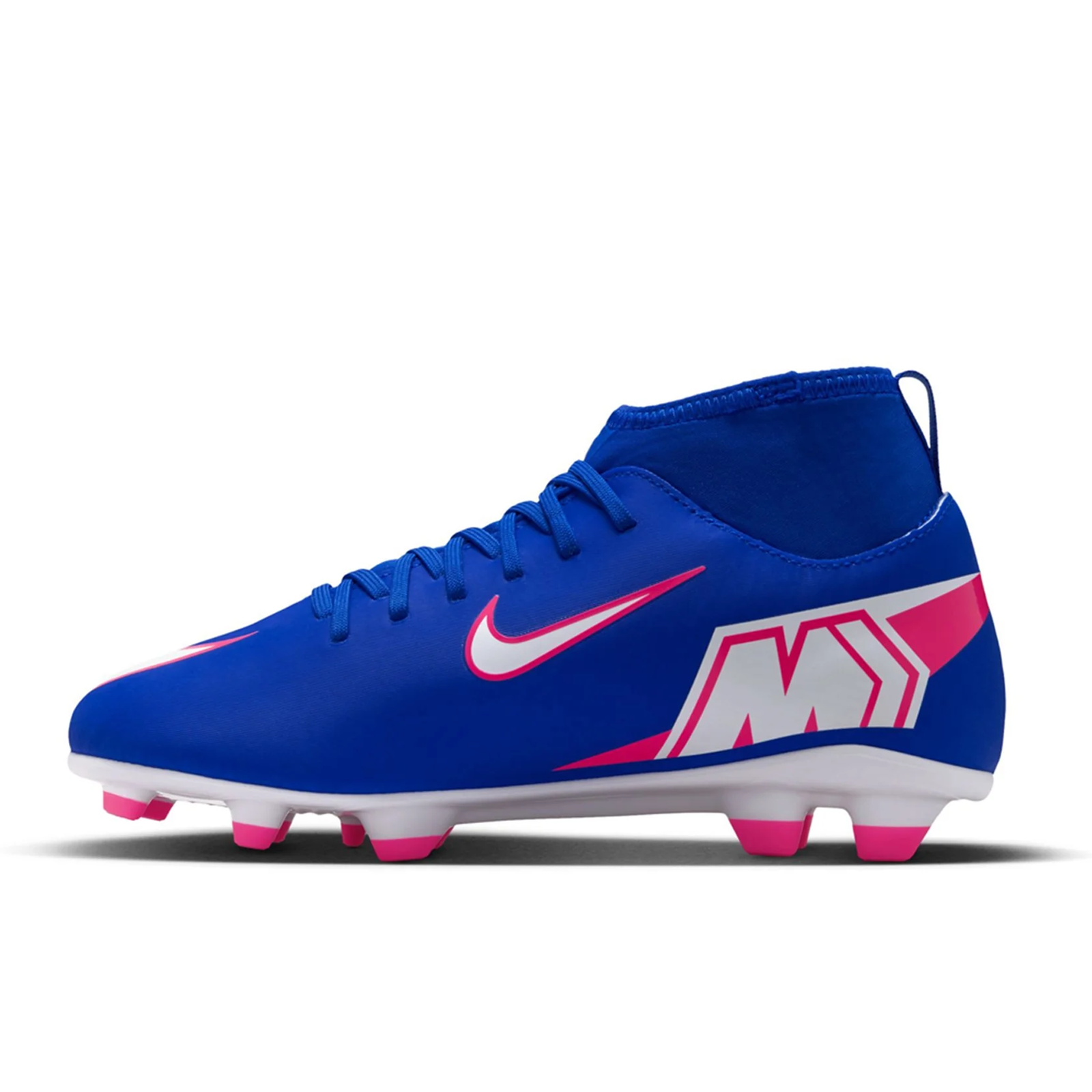 Nike Jr Superfly 10 Club FG/MG Soccer Cleats (Racer Blue/White)