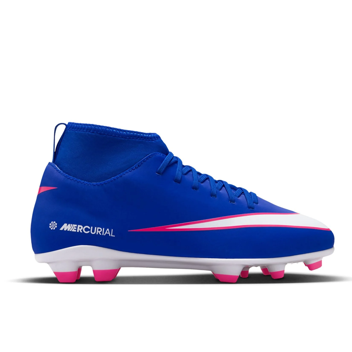 Nike Jr Superfly 10 Club FG/MG Soccer Cleats (Racer Blue/White)