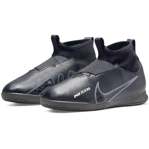 Nike Jr. Zoom Superfly 9 Academy IC Soccer Shoes (Black/Dark Smoke)