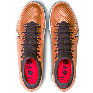 Nike Zoom Superfly 9 Academy Turf Soccer Shoes (Metallic Copper)