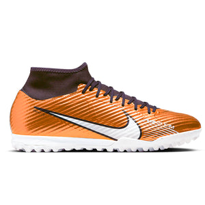 Nike Zoom Superfly 9 Academy Turf Soccer Shoes (Metallic Copper)