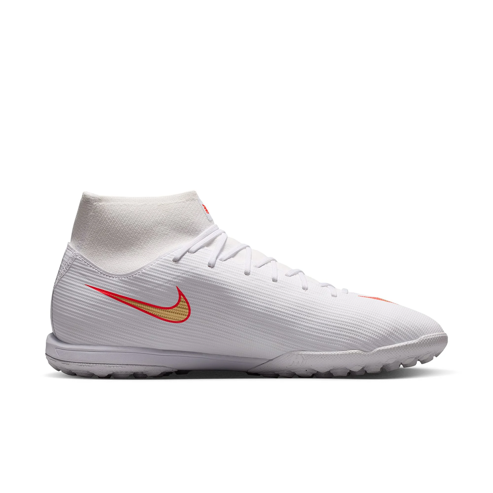 Nike Superfly 11 Academy Turf Soccer Shoes (White/Blur/Bright Crimson)
