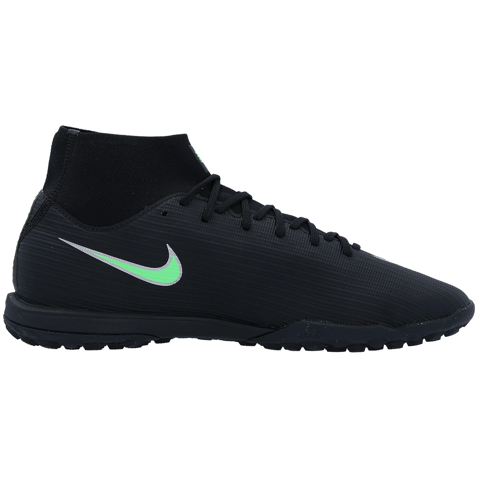 Nike Superfly 11 Academy Turf Soccer Shoes (Black/Illusion Green)