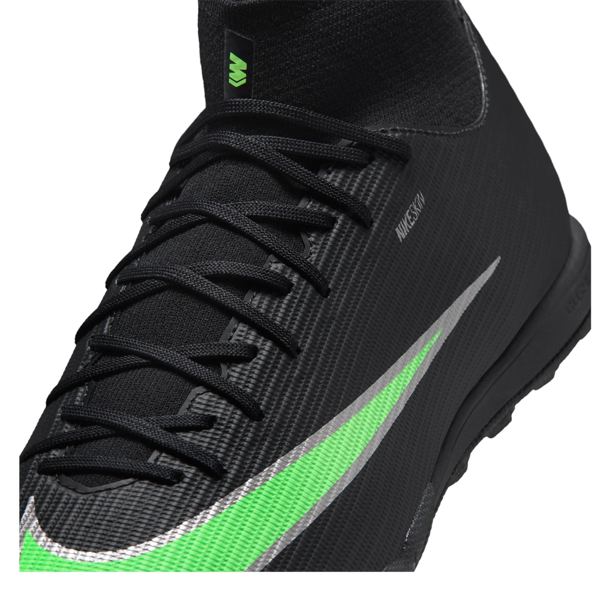Nike Superfly 11 Academy Turf Soccer Shoes (Black/Illusion Green)