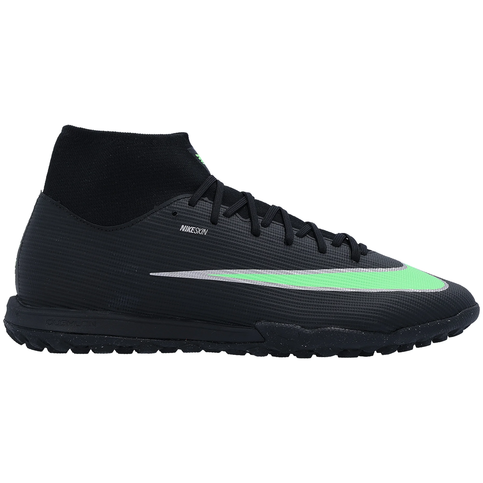 Nike Superfly 11 Academy Turf Soccer Shoes (Black/Illusion Green)