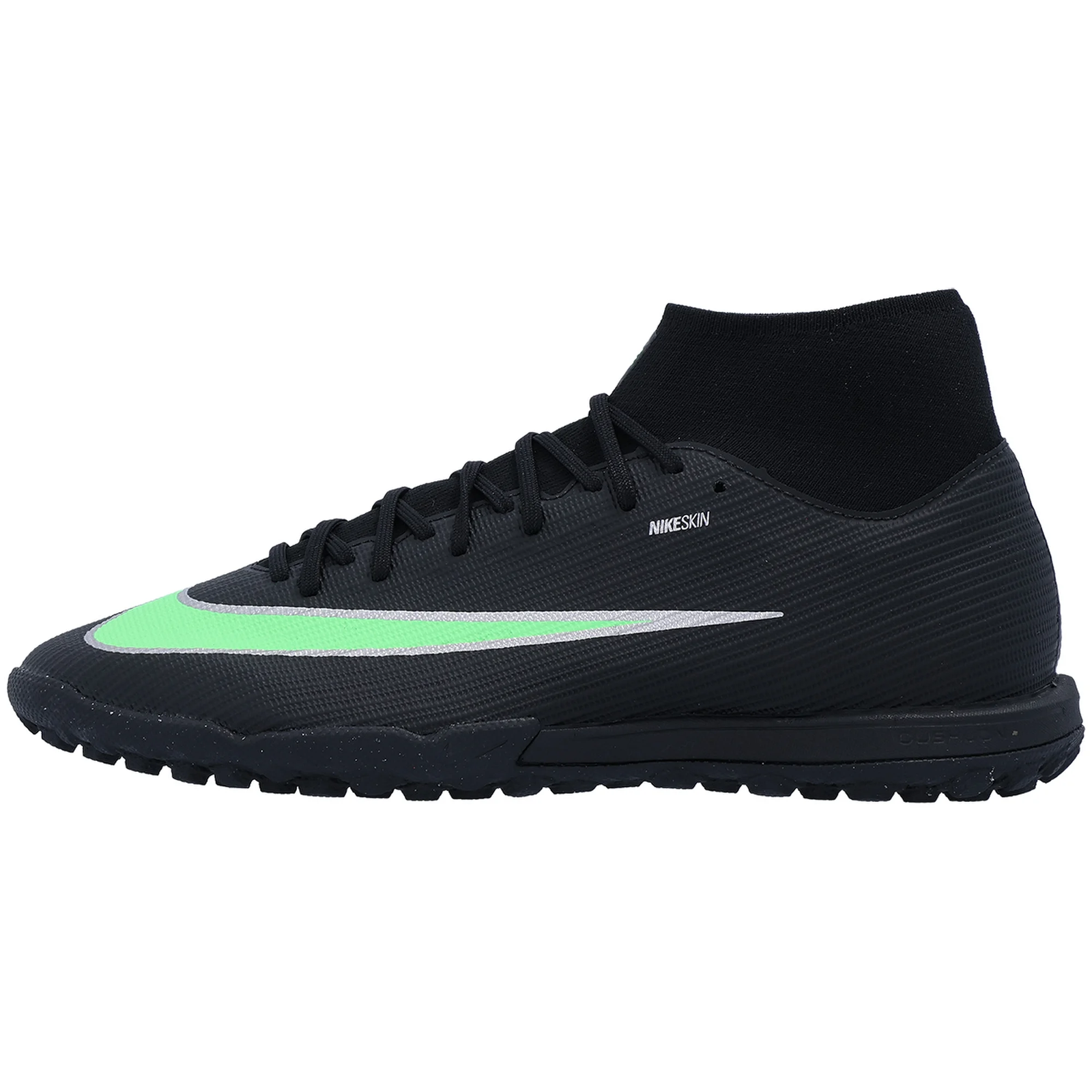 Nike Superfly 11 Academy Turf Soccer Shoes (Black/Illusion Green)