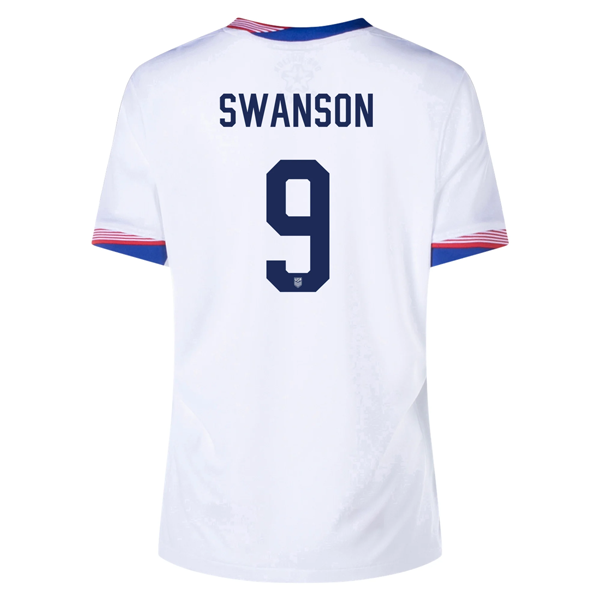 Nike Womens United States Mallory Swanson Home Jersey 24/25 (White)
