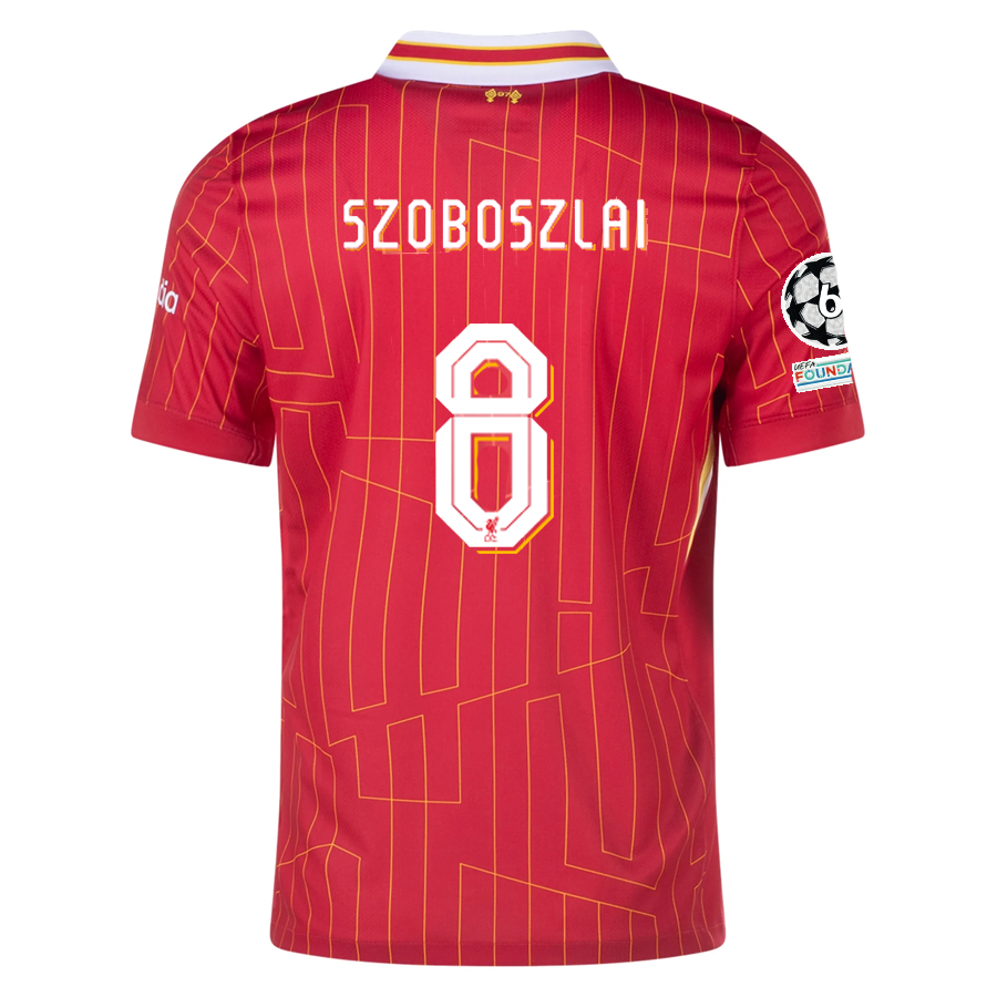 Nike Liverpool Dominik Szoboszlai Home Jersey w Champions League Patc Soccer Wearhouse