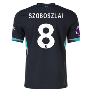 Nike Liverpool Authentic Dominik Szoboszlai Away Jersey w/ EPL Patch 24/25 (Night Forest/Washed Teal)